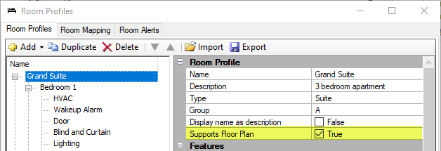 sb room profiles supports floor plan