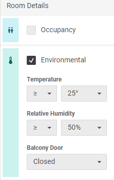 iah control filter temp humidity