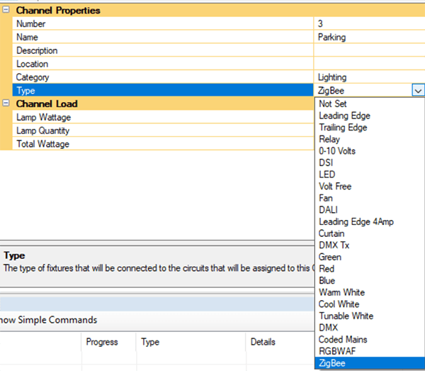 sb channel type zigbee