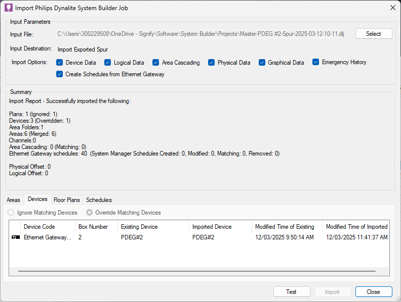 sb import job success