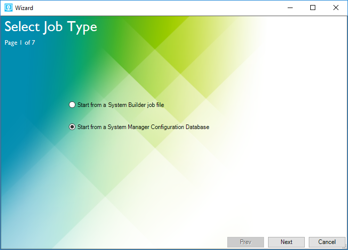 sm quickstart select job type